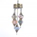 Authentic 5-Piece Ceiling Pendant Chandelier Mosaic Lamp, Closed Set Sultan